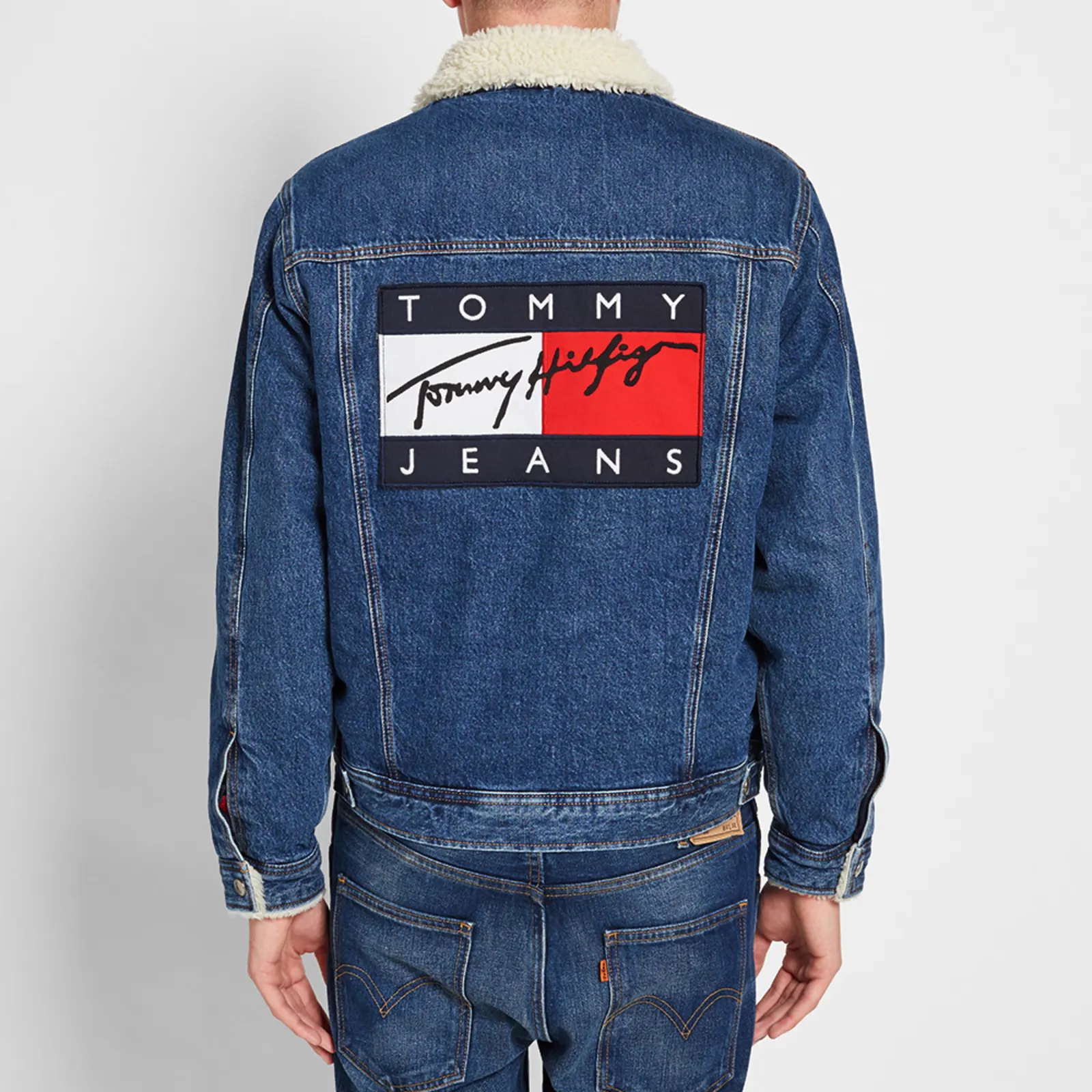 Tommy Jeans Denim Sherpa Jacket