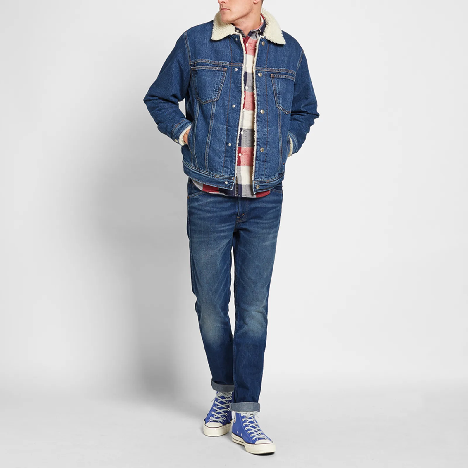 Tommy Jeans Denim Sherpa Jacket