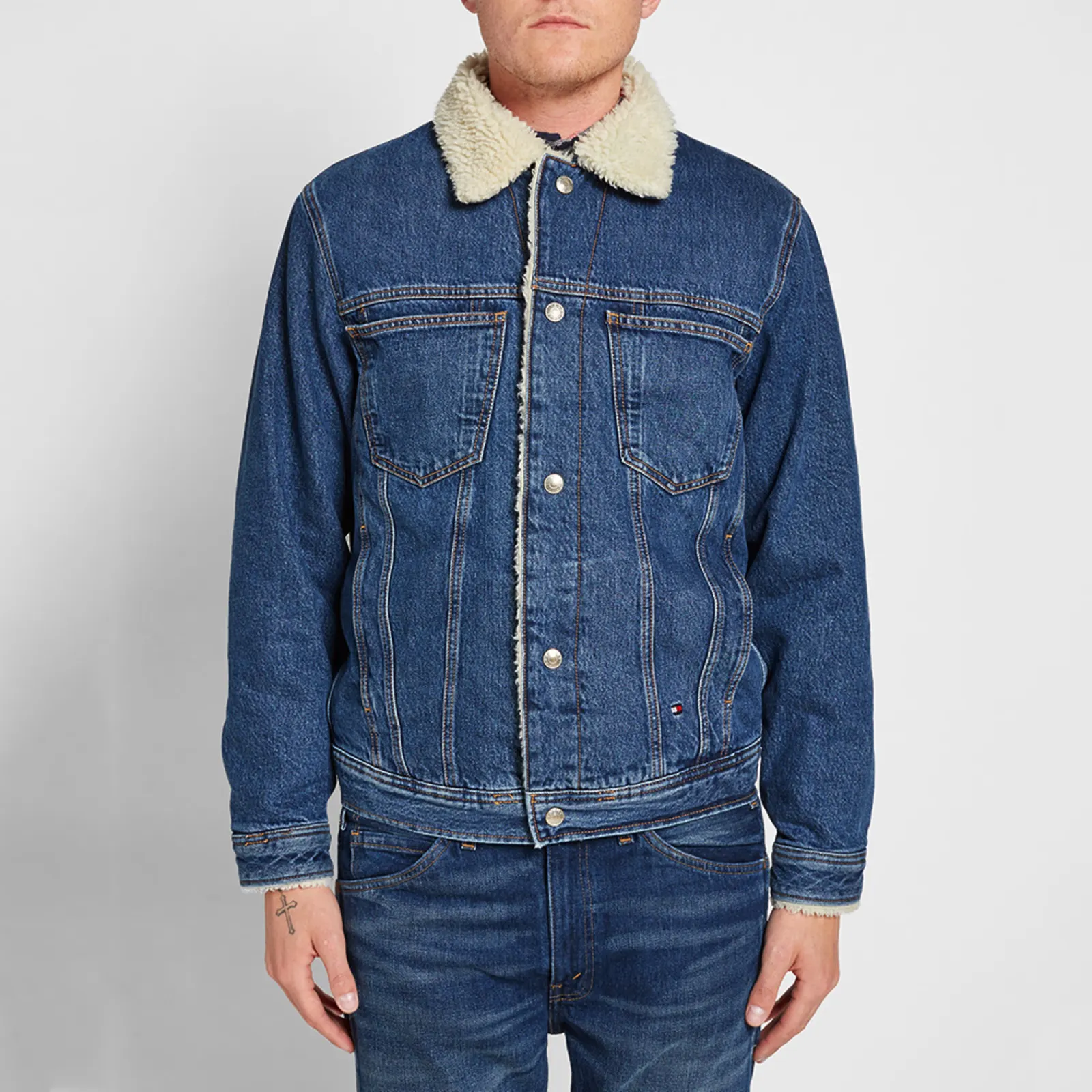 Tommy Jeans Denim Sherpa Jacket