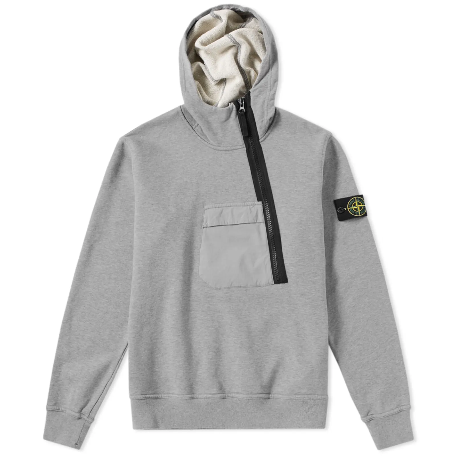 Stone Island Garment Dyed Half Zip Hoody