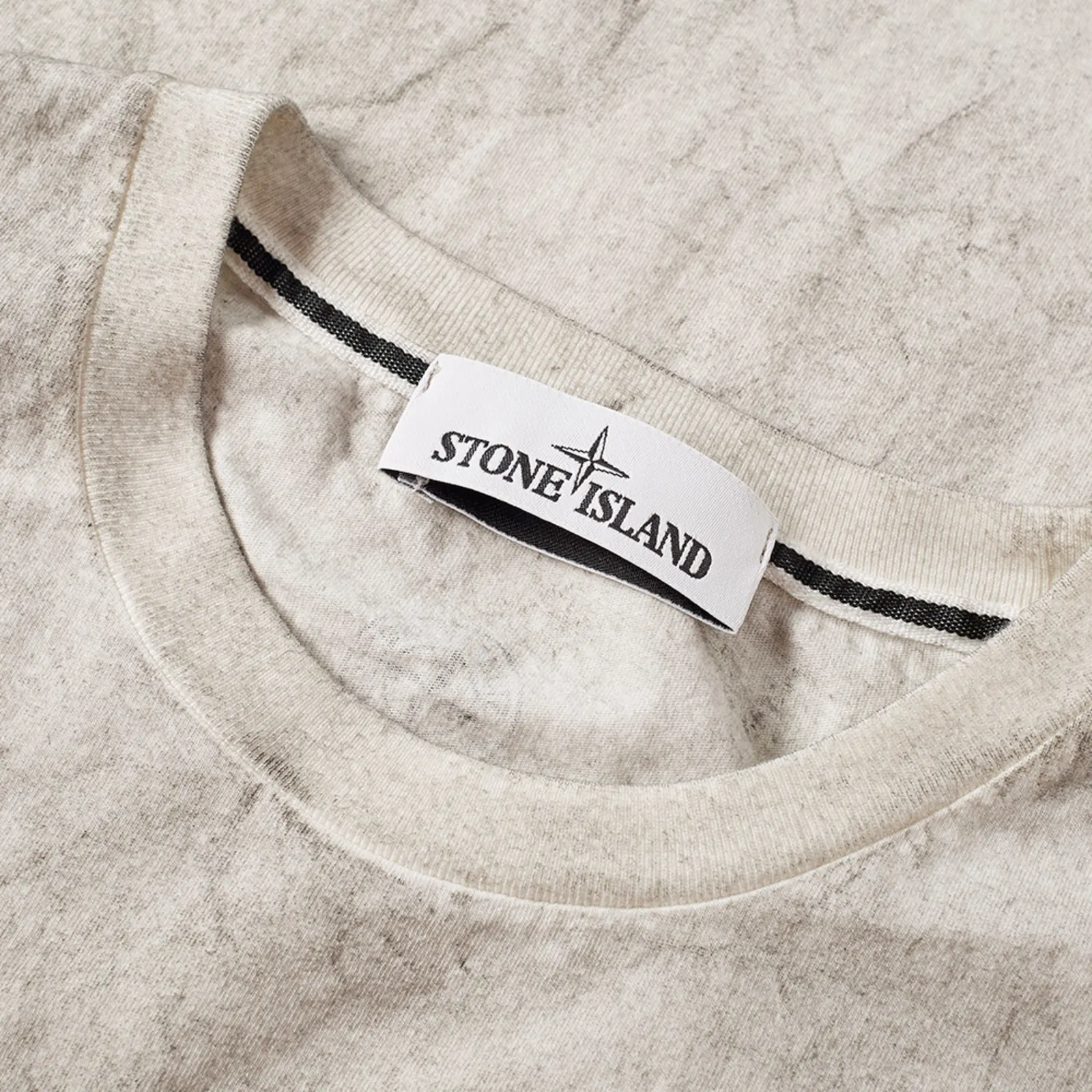 Stone Island Check Treated Logo Tee