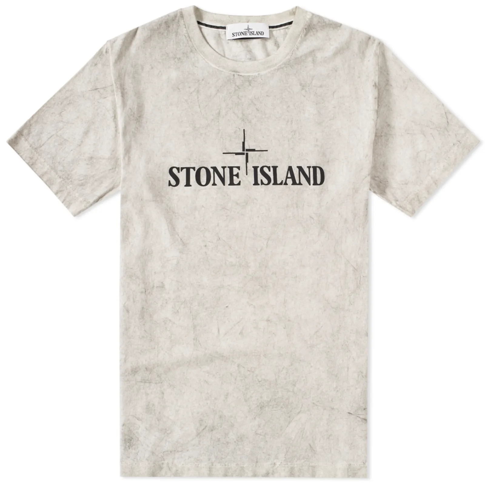 Stone Island Check Treated Logo Tee