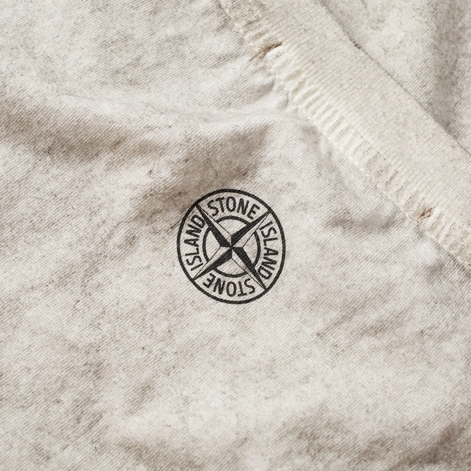 Stone Island Check Treated Logo Tee