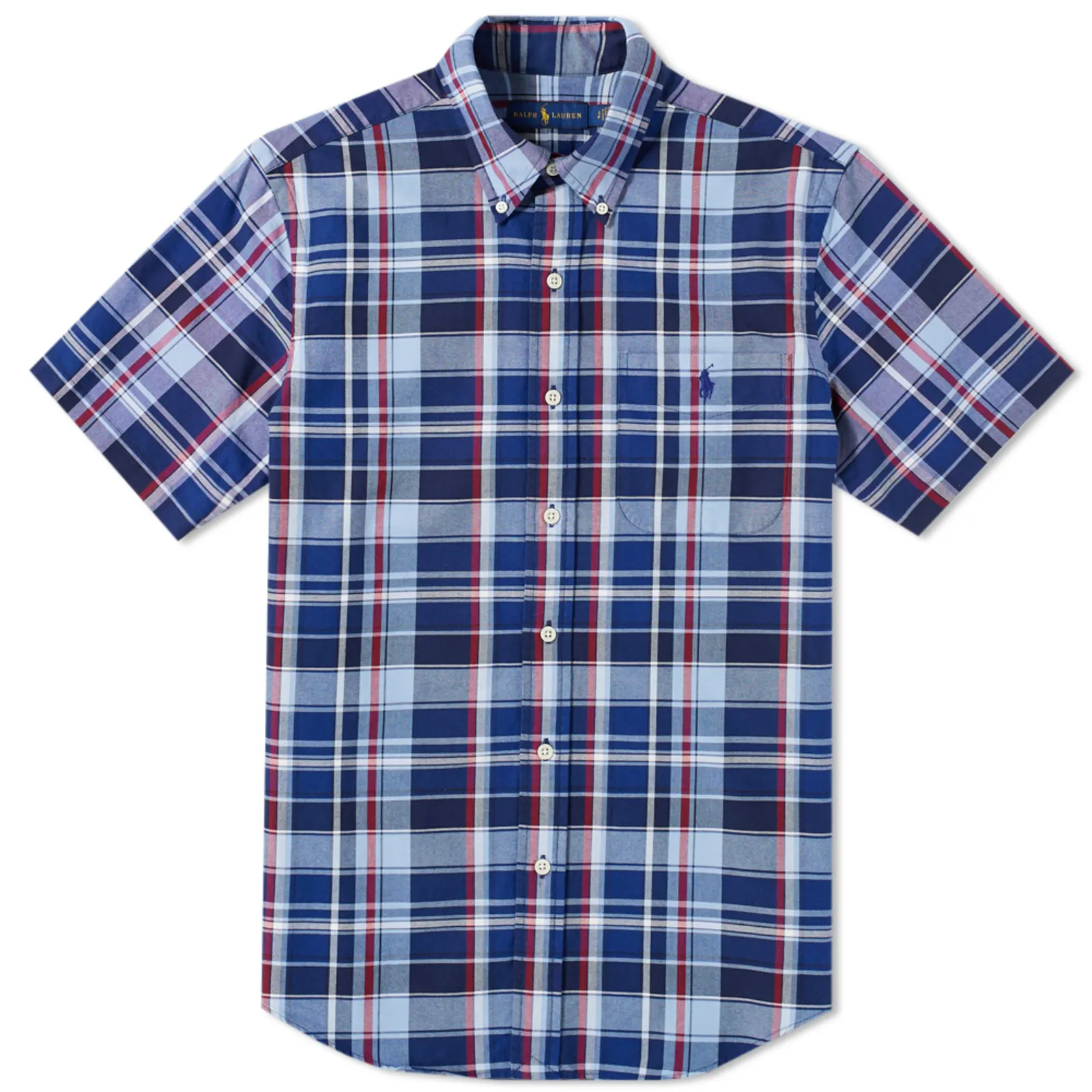 Polo Ralph Lauren Button Down Short Sleeve Oxford Check Shirt