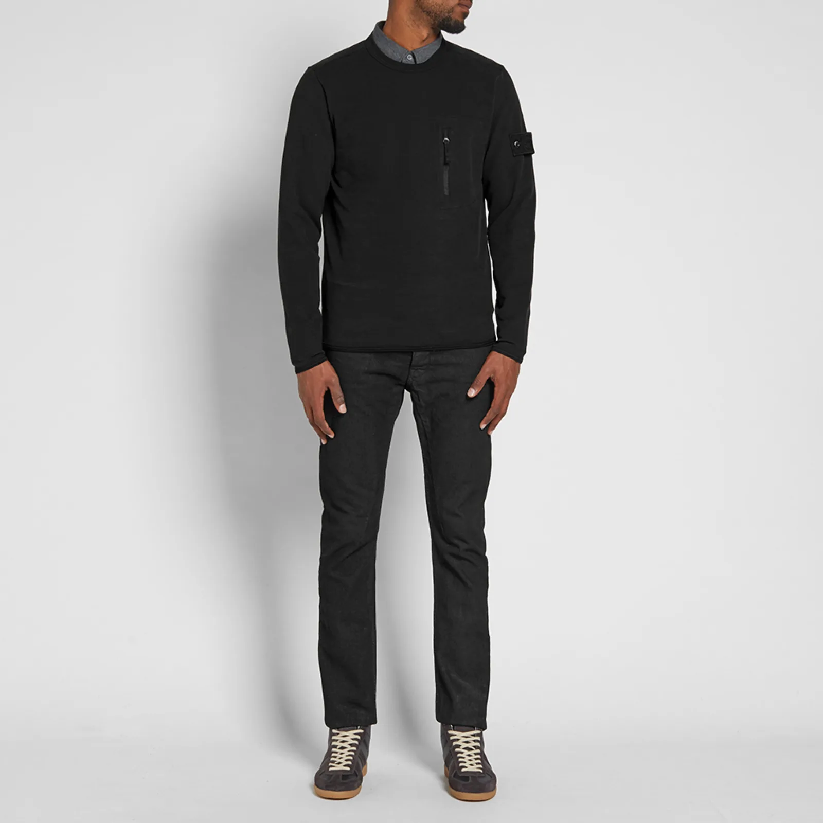 Stone Island Garment Dyed Ghost Crew Sweat