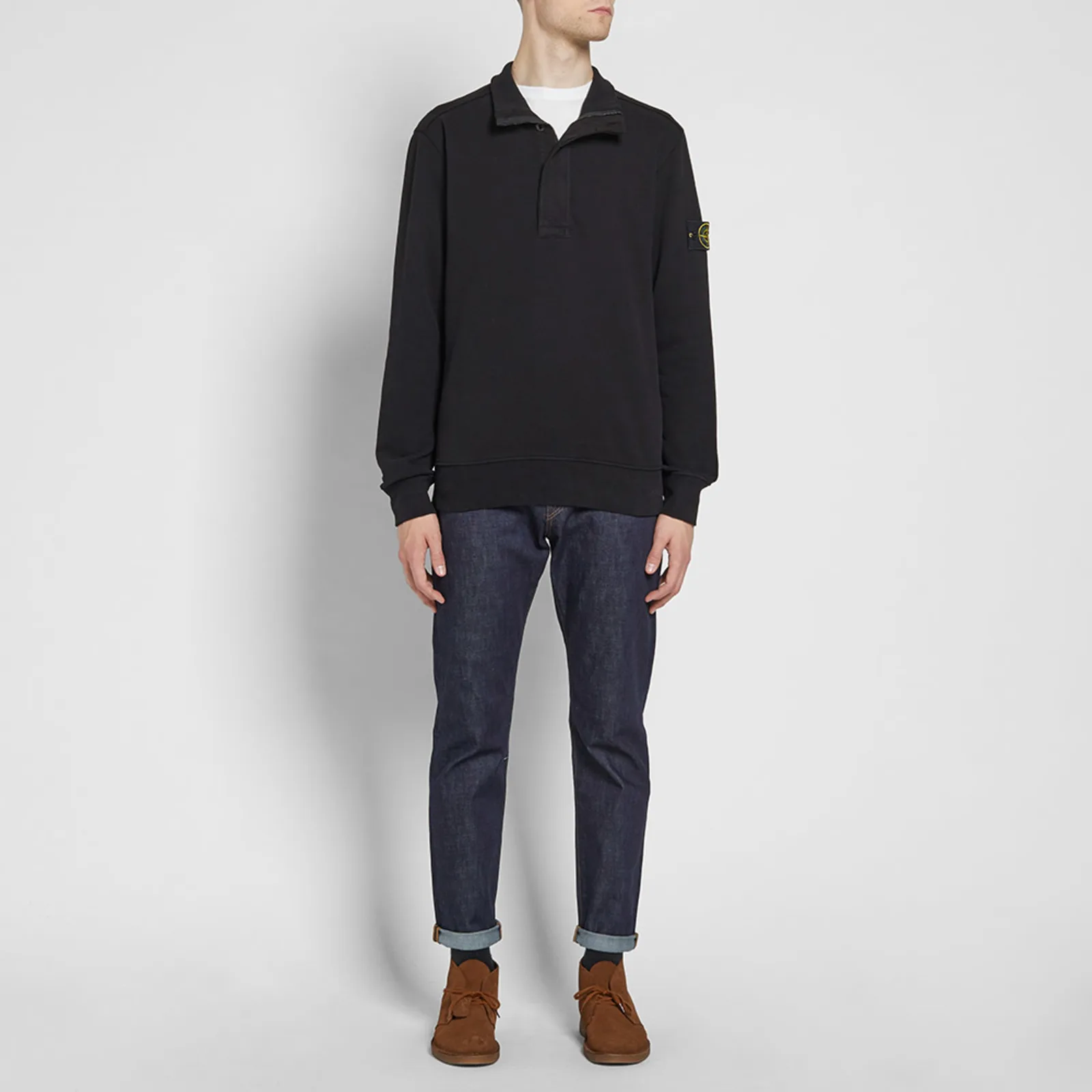 Stone Island Garment Dyed Half Zip Sweat 8 Stone Island Garment Dyed Half Zip Sweat