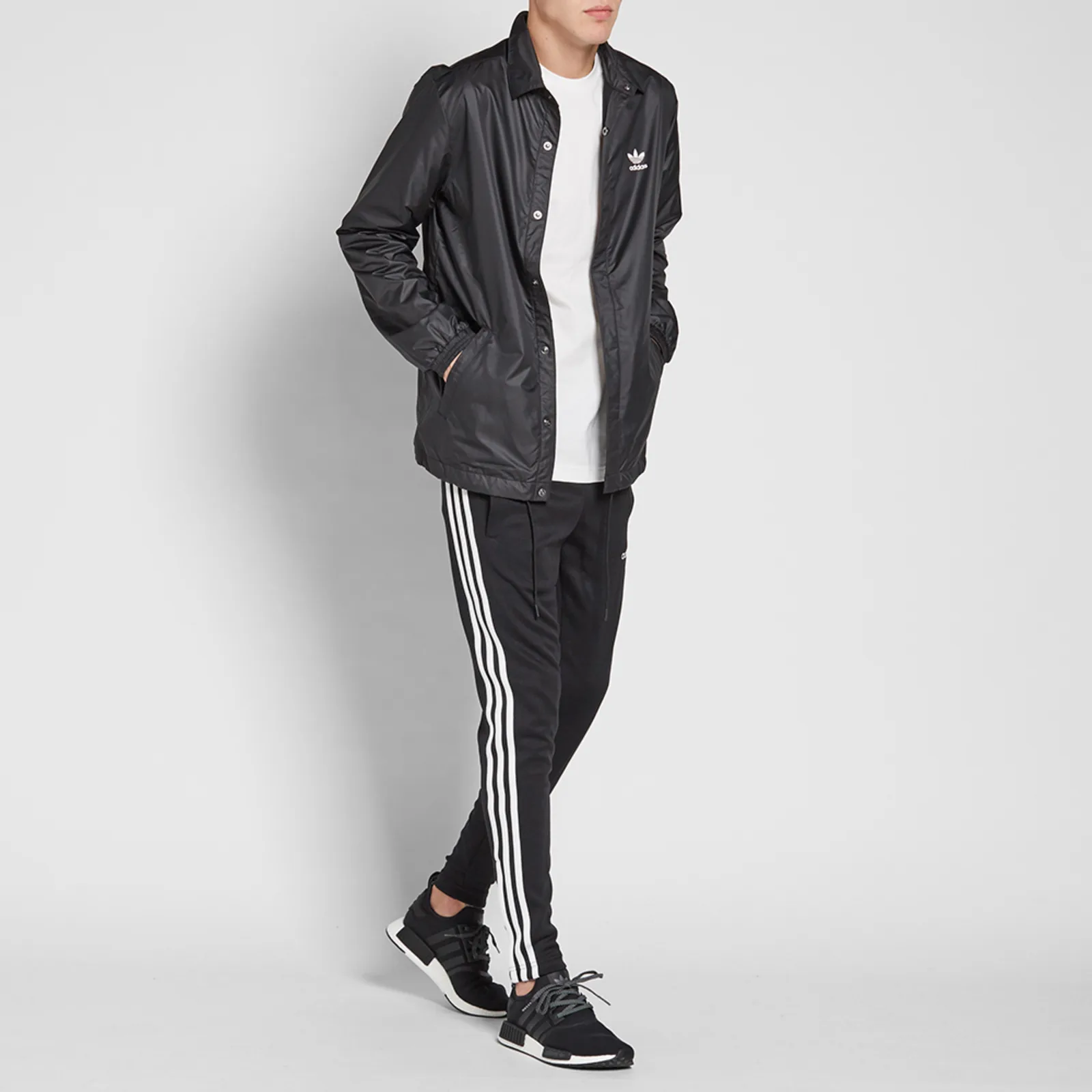 Adidas BLK/WVN Coach Jacket
