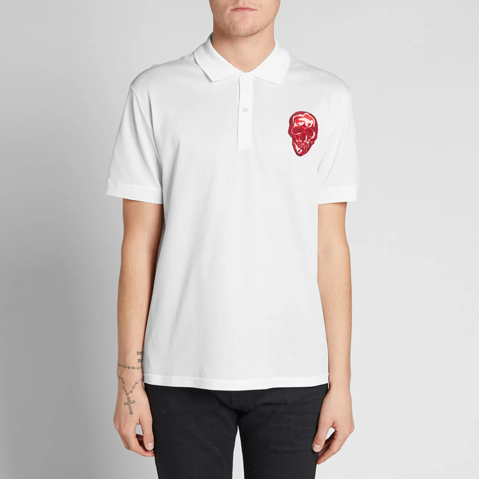 Alexander McQueen Embroidered Skull Polo 6 Alexander McQueen Embroidered Skull Polo