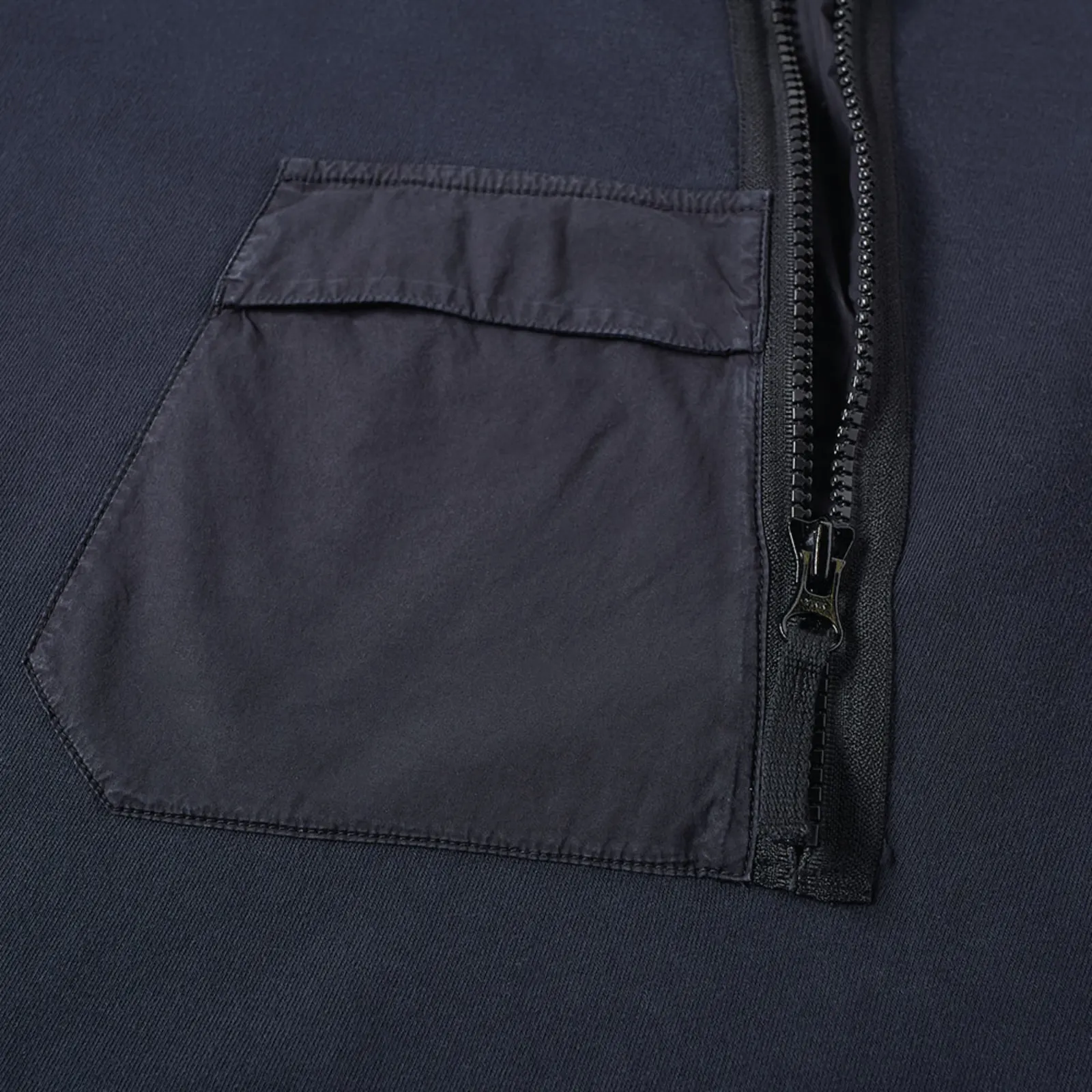 Stone Island Garment Dyed Half Zip Hoody