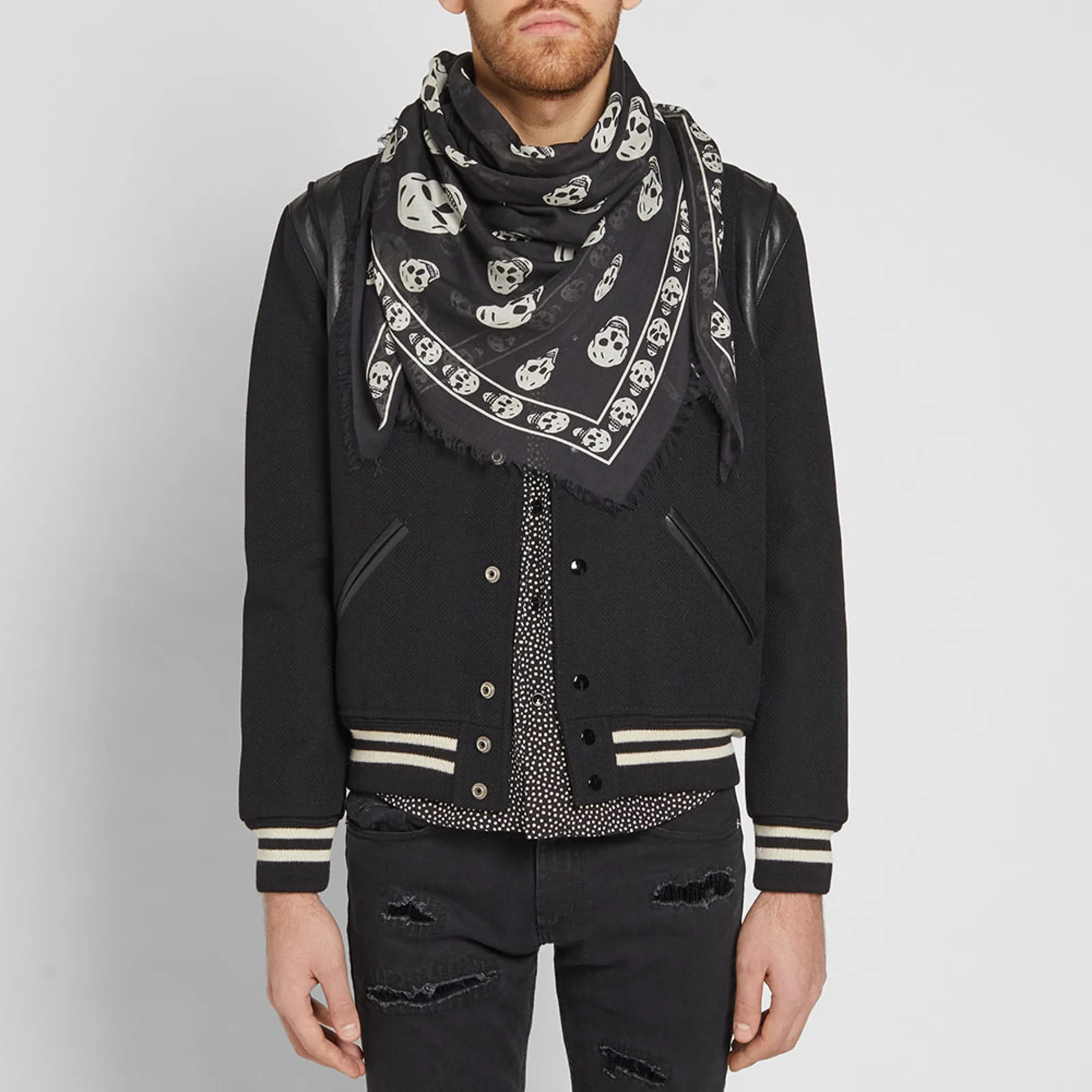 Alexander McQueen Classic Skull Pashmina