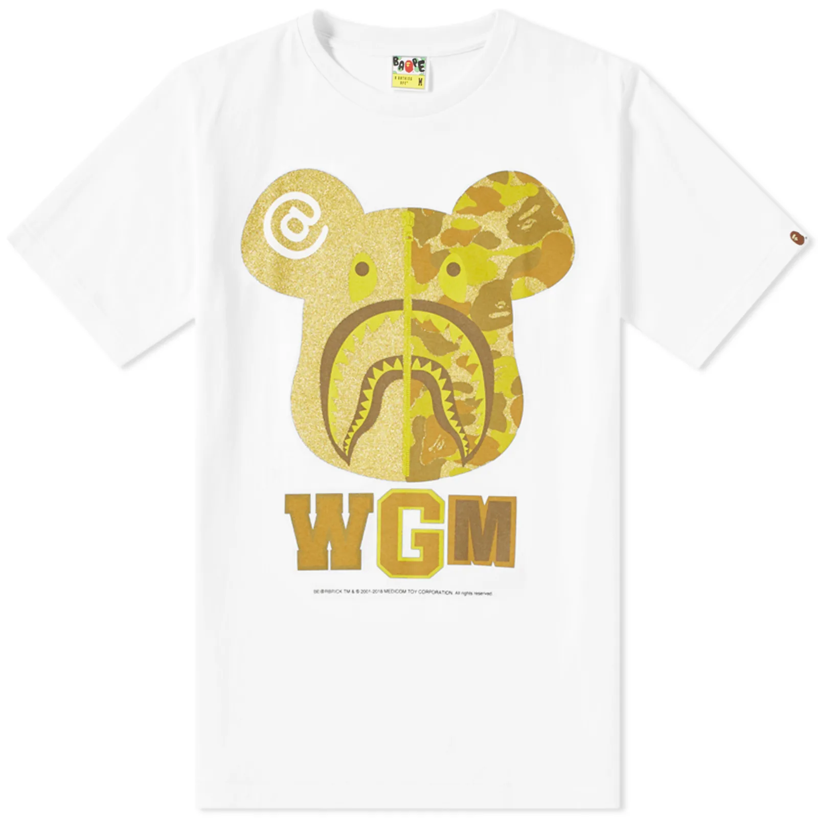 A Bathing Ape x Medicom Shark Be@r Tee