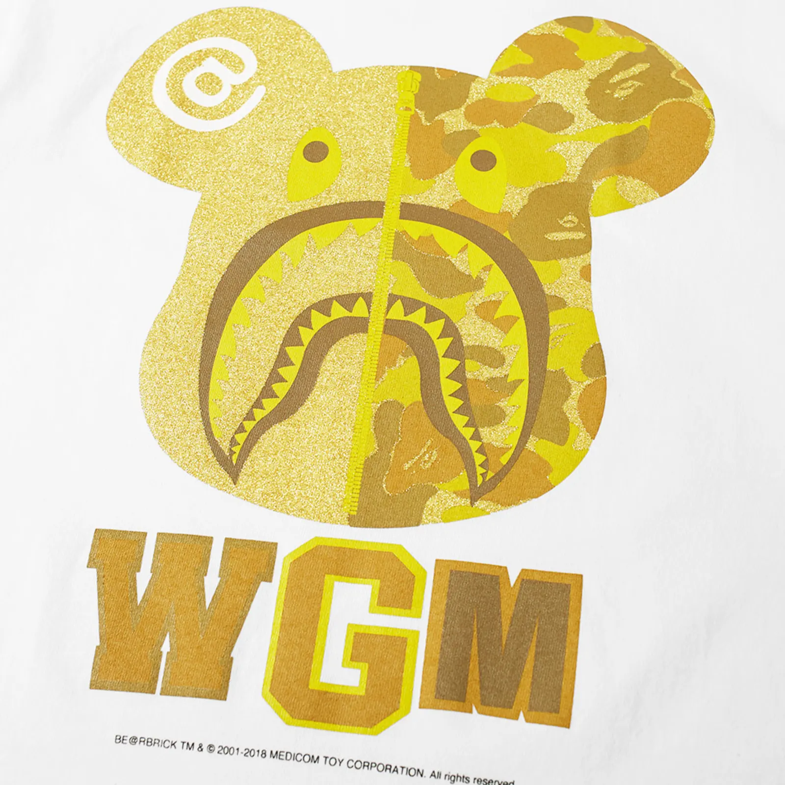 A Bathing Ape x Medicom Shark Be@r Tee