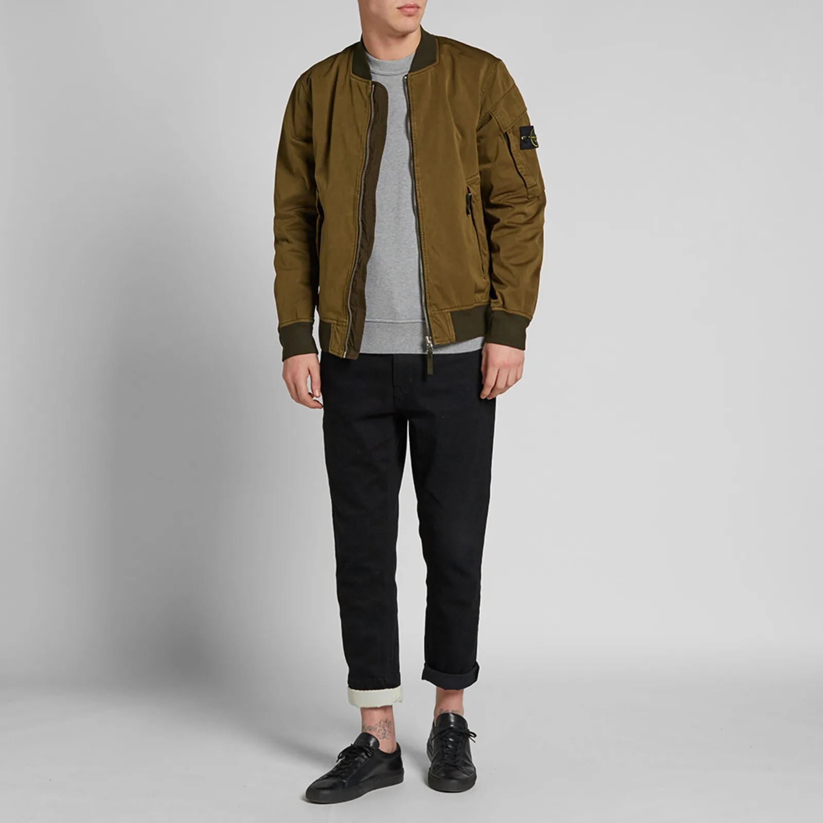 Stone Island David Jersey-TC Bomber Jacket
