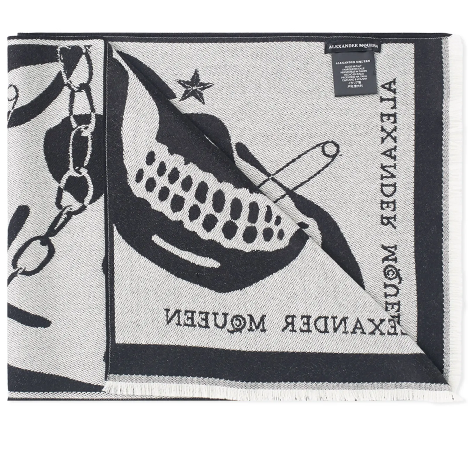 Alexander McQueen Large Skull Scarf