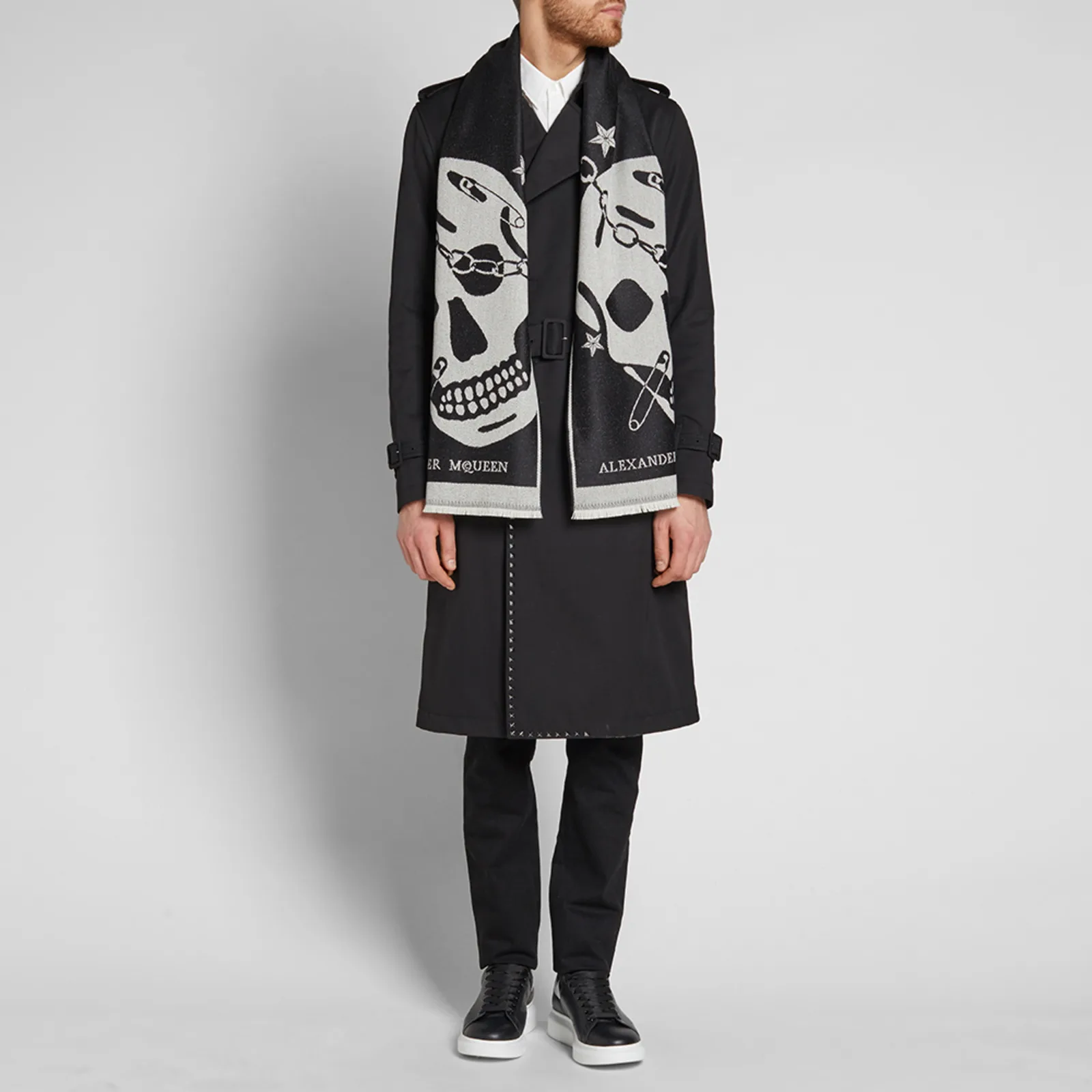 Alexander McQueen Large Skull Scarf
