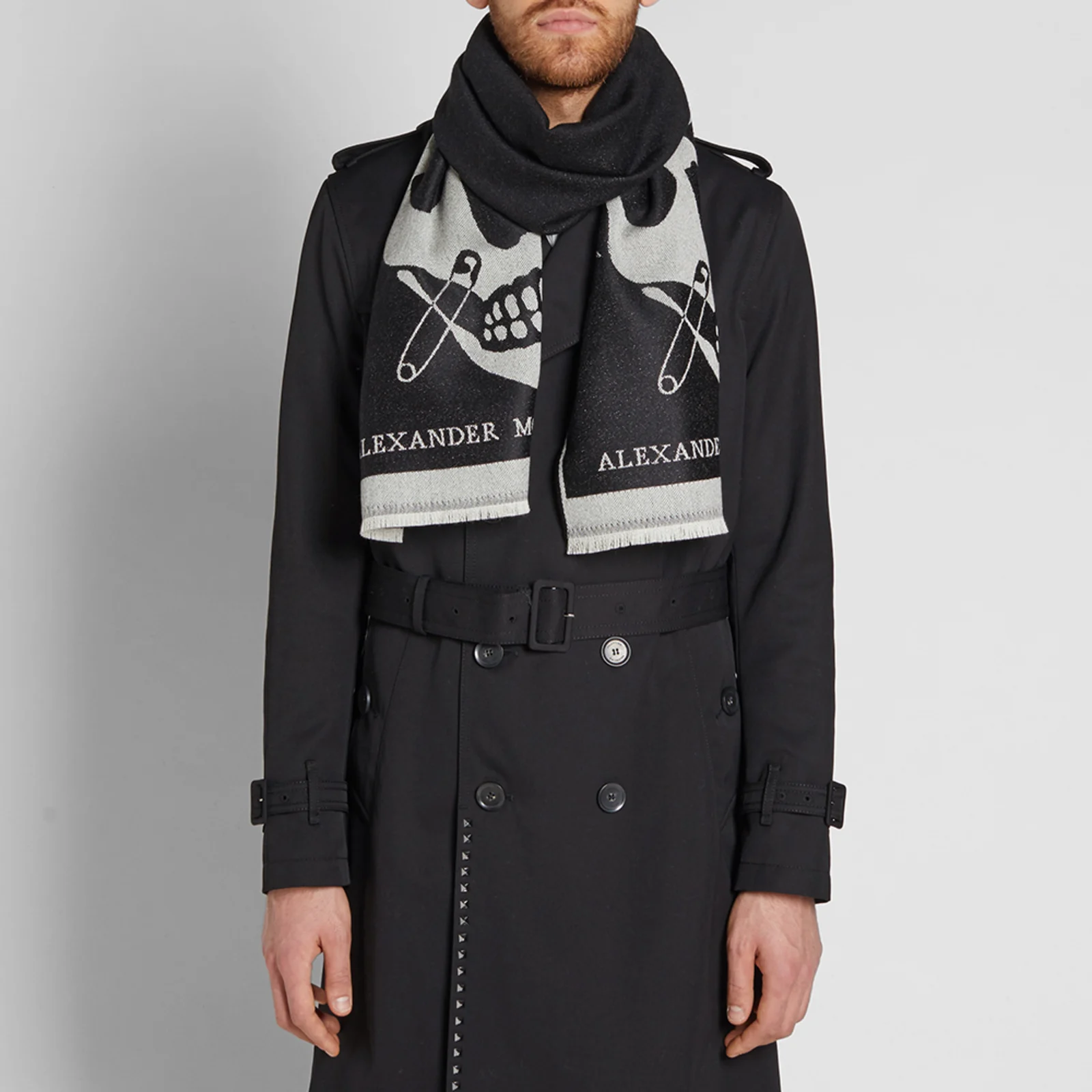 Alexander McQueen Large Skull Scarf